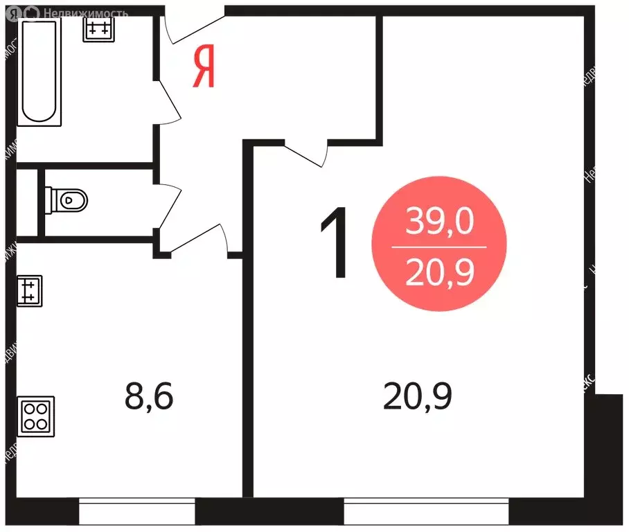 1-комнатная квартира: Москва, улица Декабристов, 10к2 (40 м) - Фото 0