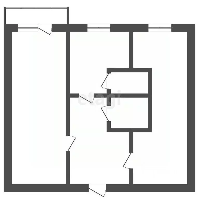 2-к кв. Владимирская область, Ковров ул. Ранжева, 13 (47.3 м) - Фото 0