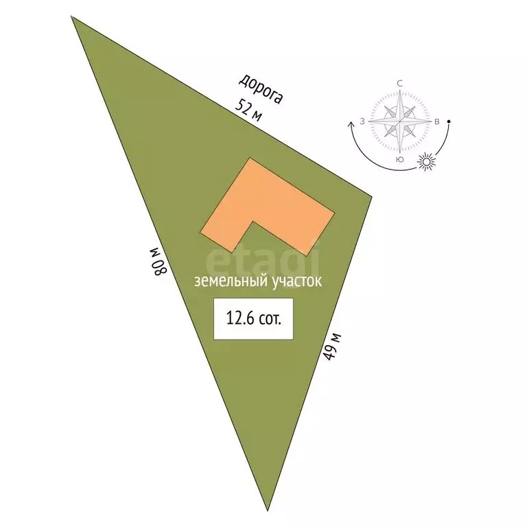 Дом в Добровское сельское поселение, село Заречное, Екатерининская ... - Фото 1