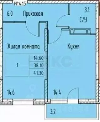 2-к кв. Ростовская область, Ростов-на-Дону Панорама на Театральном ... - Фото 1