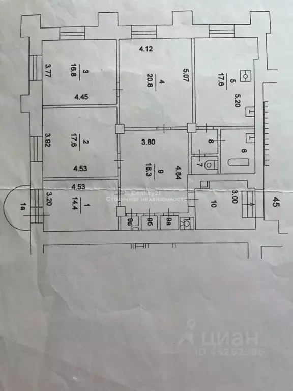 4-к кв. Москва Ленинградский просп., 62 (125.8 м) - Фото 2