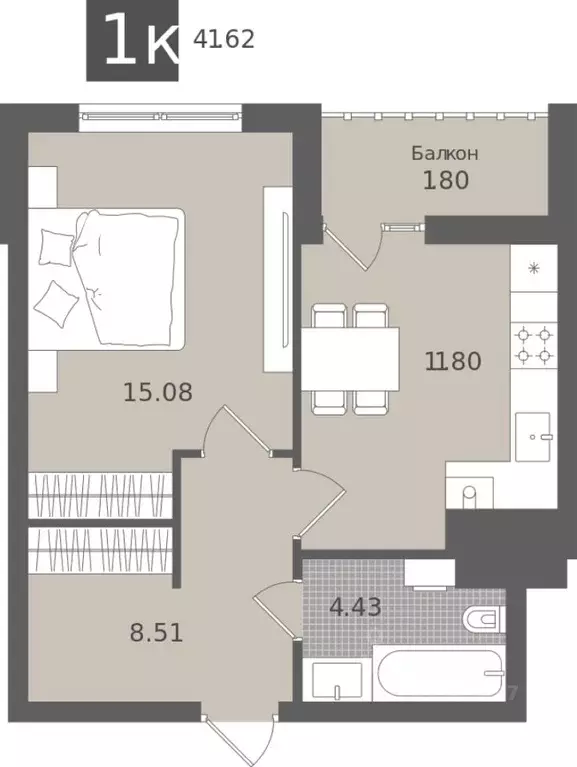 1-к кв. Калининградская область, Светлогорск Лесная Сказка жилой ... - Фото 1