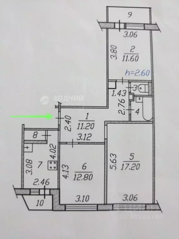 3-к кв. Чувашия, Чебоксары ул. Байдула, 5 (65.4 м) - Фото 1