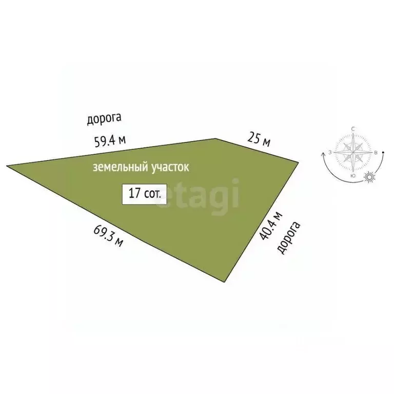 Участок в Тюменская область, Тюменский муниципальный округ, Винзили рп ... - Фото 1