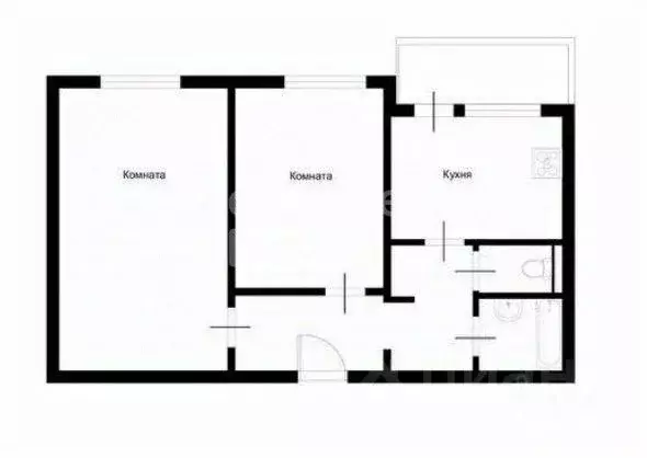 2-к кв. Москва Печорская ул., 1 (52.0 м) - Фото 2