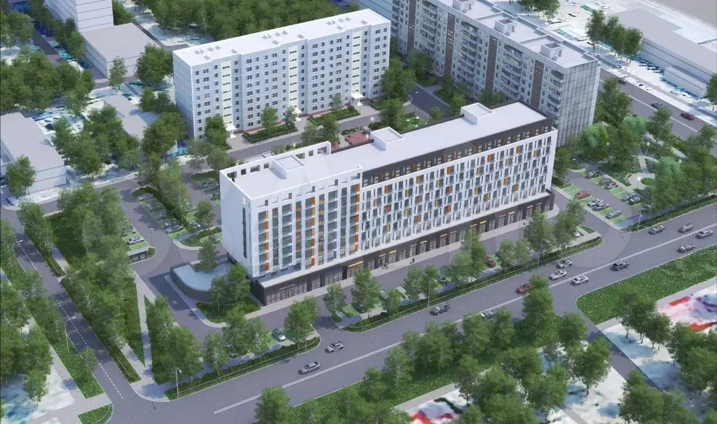 1-к. квартира, 43,7 м, 7/8 эт. - Фото 0