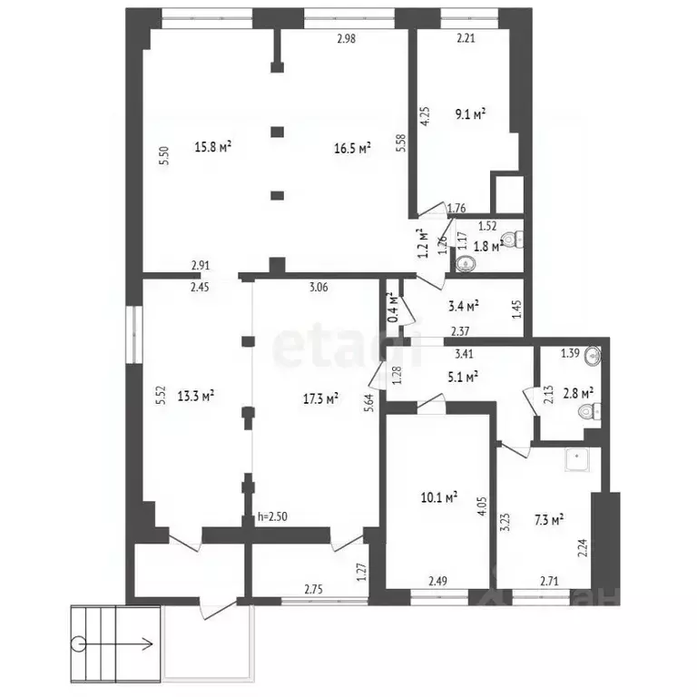 Офис в Алтайский край, Барнаул Балтийская ул., 59 (104 м) - Фото 1