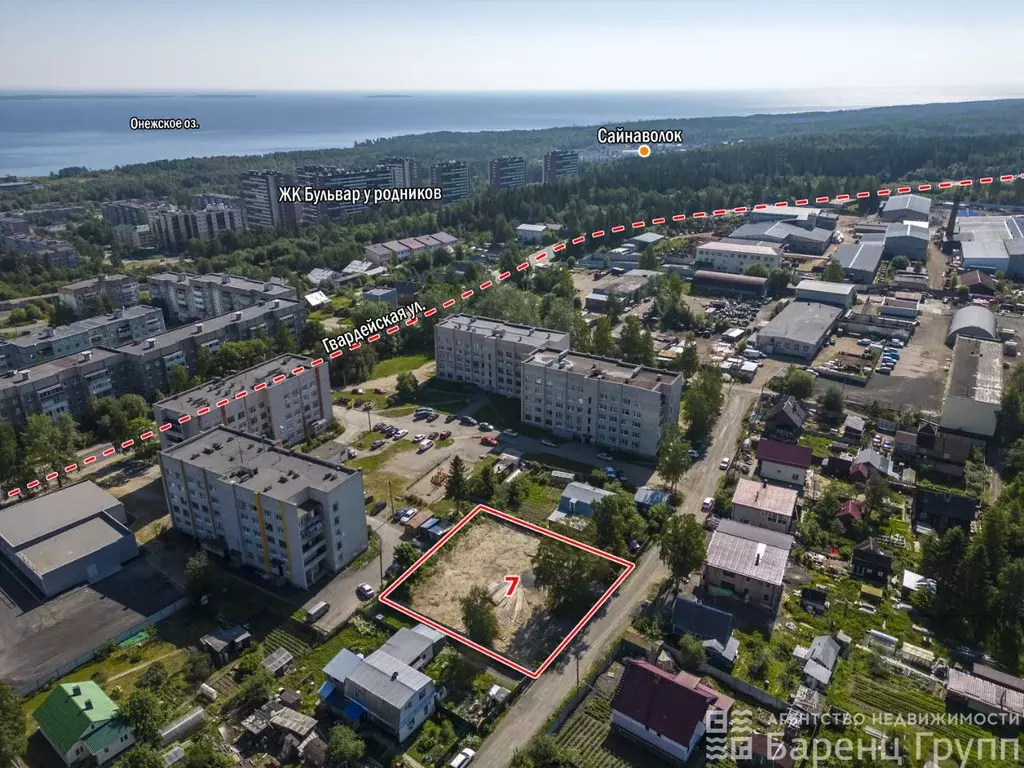 Участок в Карелия, Петрозаводск ул. Челюскинцев (10.0 сот.) - Фото 1