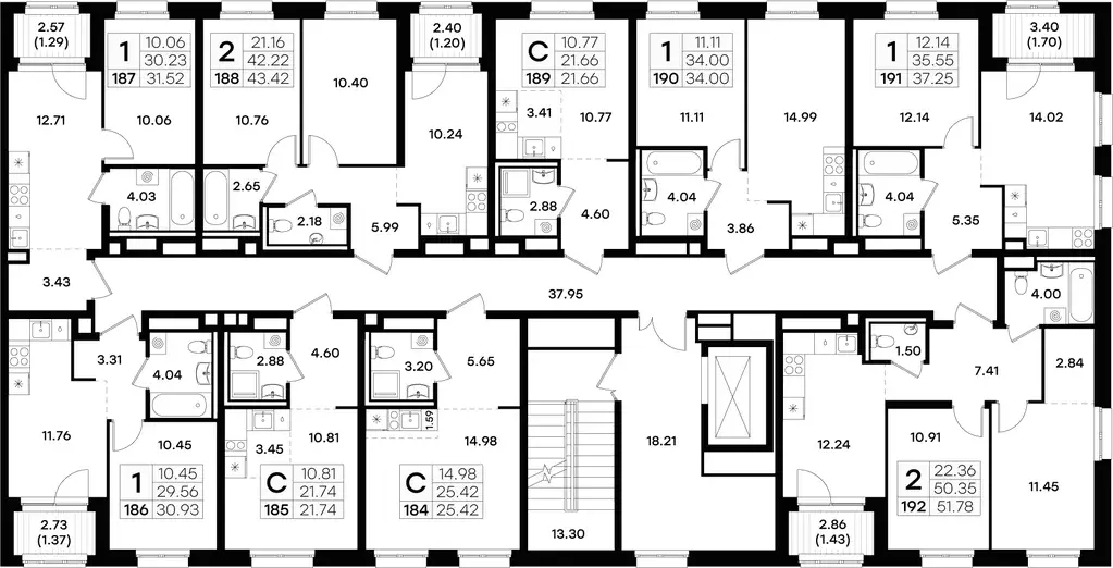 квартира-студия, 21.74 м - Фото 1