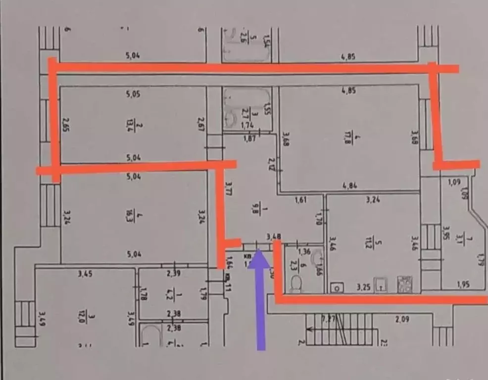 Продаётся 2-к квартира, 60 м - Фото 1