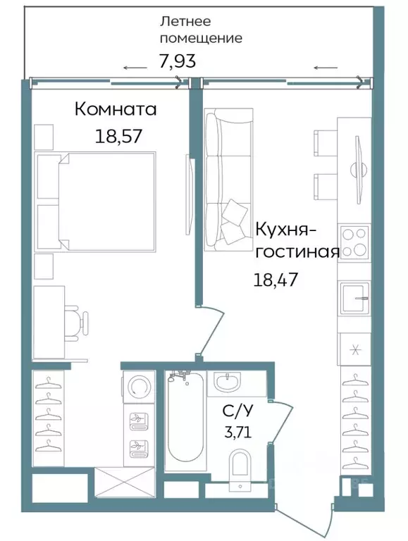 1-к кв. Крым, Саки ул. Морская (48.68 м) - Фото 1