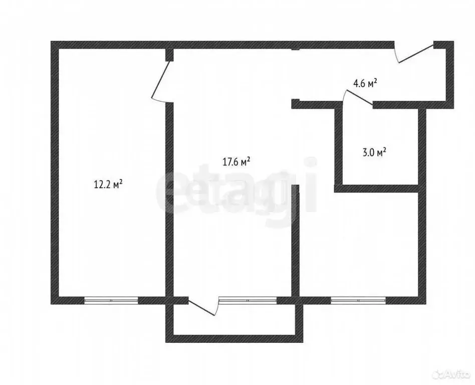 2-комнатная квартира: Ишимбай, улица Губкина, 17 (51.9 м) - Фото 1