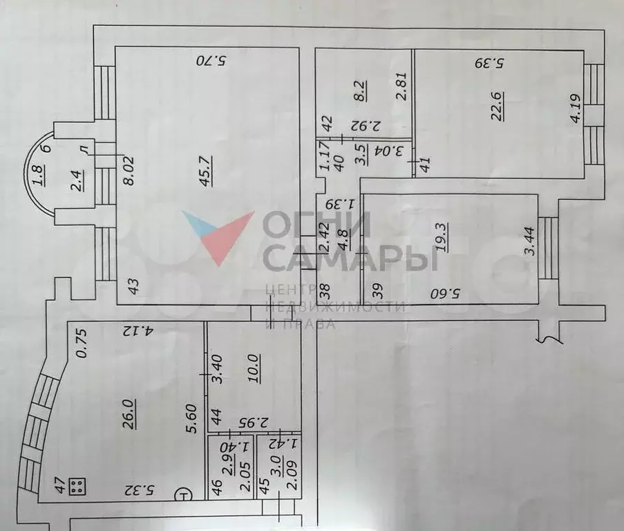 3-к. квартира, 146 м, 4/11 эт. - Фото 0