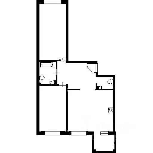 2-к кв. Москва ул. Усиевича, 4 (44.3 м) - Фото 2