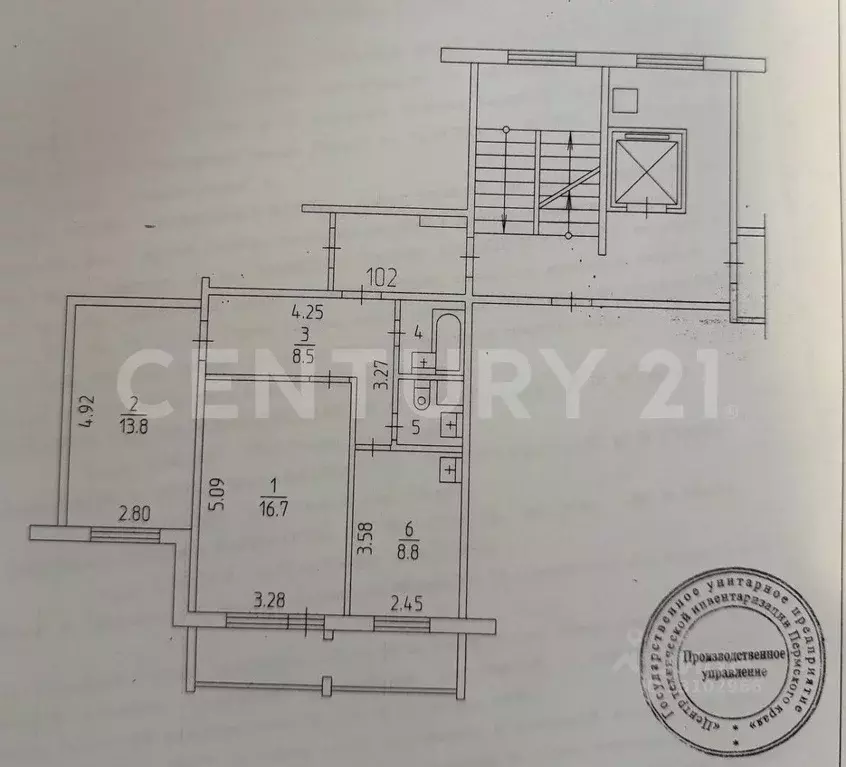 2-к кв. Пермский край, Пермь ул. Глеба Успенского, 16 (52.3 м) - Фото 2