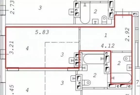 Студия Новосибирская область, Новосибирск Затулинский жилмассив, ул. ... - Фото 2