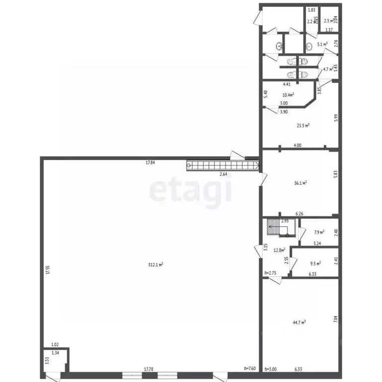 Склад в Калужская область, Калуга проезд 1-й Академический, 14 (556 м) - Фото 1