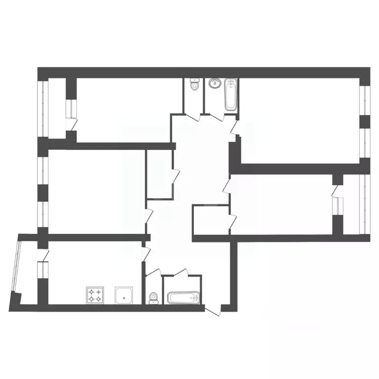 4-к кв. Башкортостан, Уфа ул. Георгия Мушникова, 13/1 (158.4 м) - Фото 2