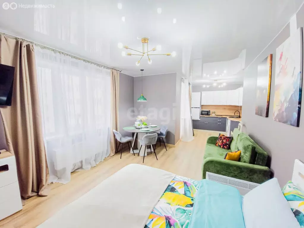 Квартира-студия: Ярославль, Брагинская улица, 18к3 (30 м) - Фото 1