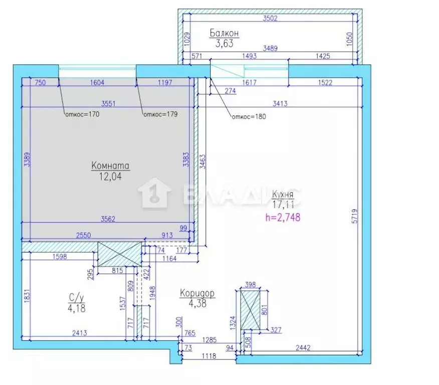 1-комнатная квартира: Санкт-Петербург, проспект Энгельса, 29 (39.6 м) - Фото 1