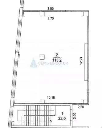 Офис в Московская область, Домодедово ул. Заборьевская, 14 (113 м) - Фото 1