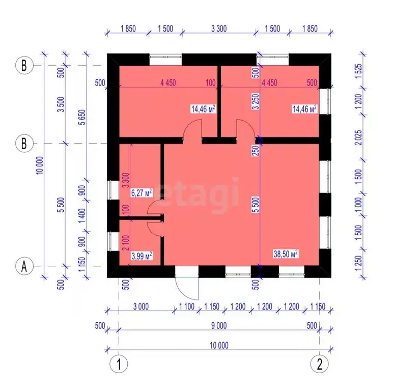 Дом в Тульская область, Тула ул. Плодородная, 56А (80 м) - Фото 2