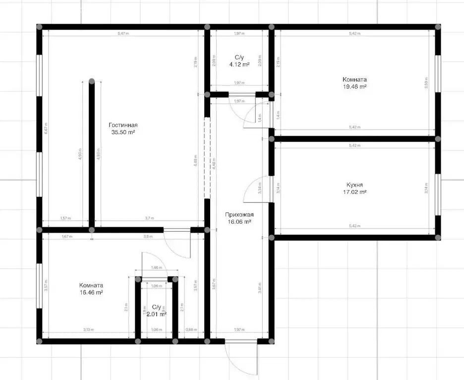 3-комнатная квартира: Нальчик, улица Тлостанова, 28Б (116 м) - Фото 0