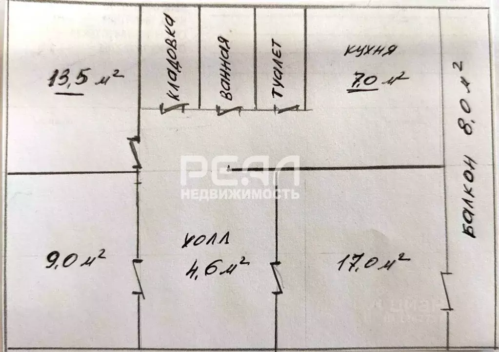 3-к кв. Ленинградская область, Гатчина ул. Рощинская, 18 (60.1 м) - Фото 2