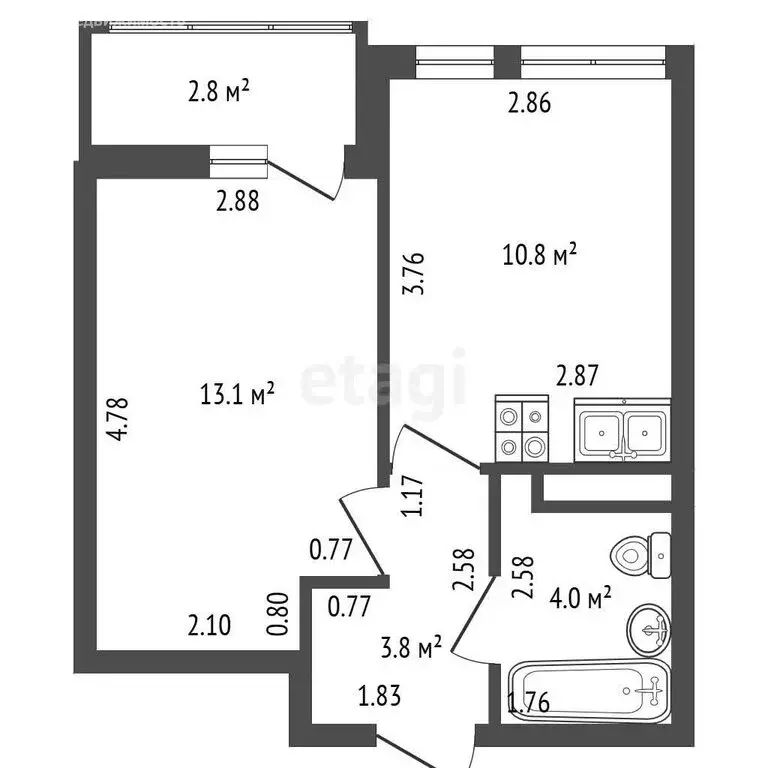 1-комнатная квартира: Санкт-Петербург, Полюстровский проспект, 65к2 ... - Фото 1