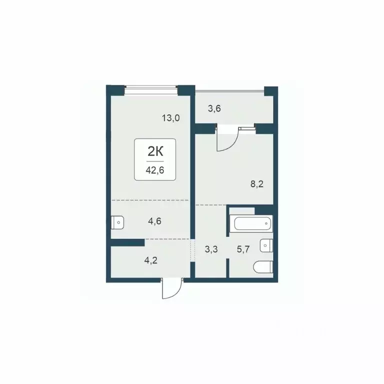 2-к кв. Новосибирская область, Новосибирск Цветной бульвар жилой ... - Фото 1