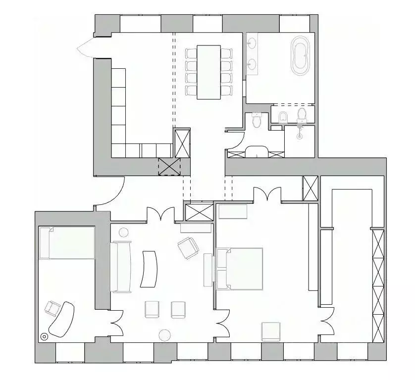 3-к кв. Москва Рождественский бул., 10/7С1 (140.0 м) - Фото 0