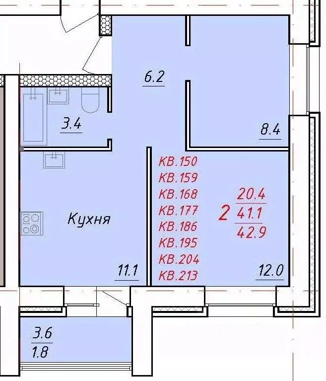 2-к кв. Алтайский край, Новоалтайск Индустриальная ул., 18 (42.9 м) - Фото 0