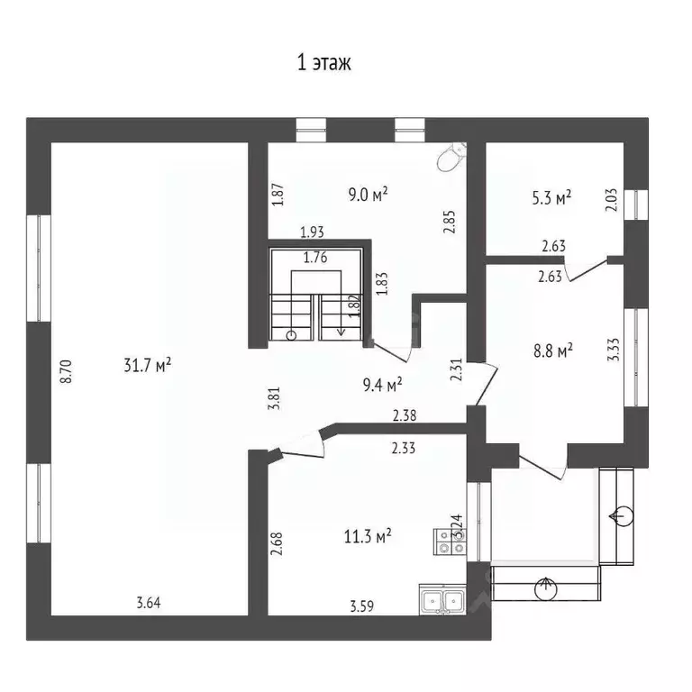 Дом в Тюменская область, Тюмень Зарека мкр, пер. Красный (137 м) - Фото 1