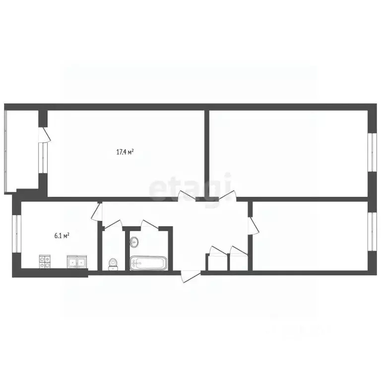 3-к кв. Ярославская область, Ярославский муниципальный округ, Лесная ... - Фото 2