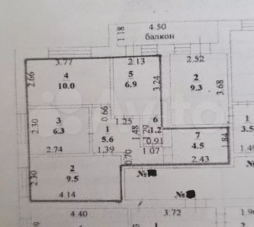 3-к. квартира, 44 м, 2/3 эт. - Фото 0