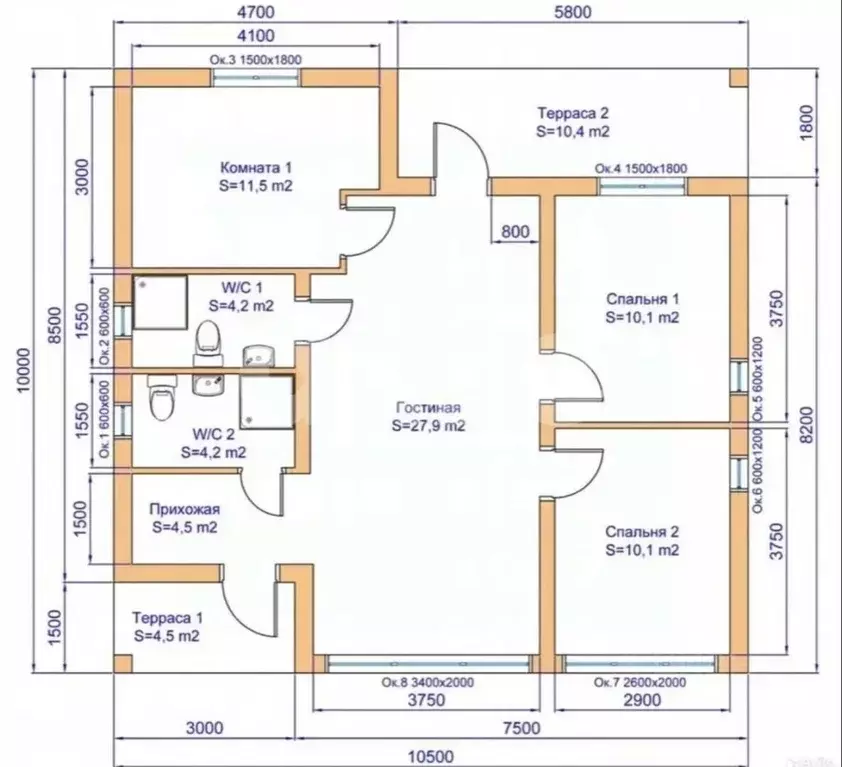 Коттедж в Московская область, Бронницы ул. Светлая, 22 (93 м) - Фото 2