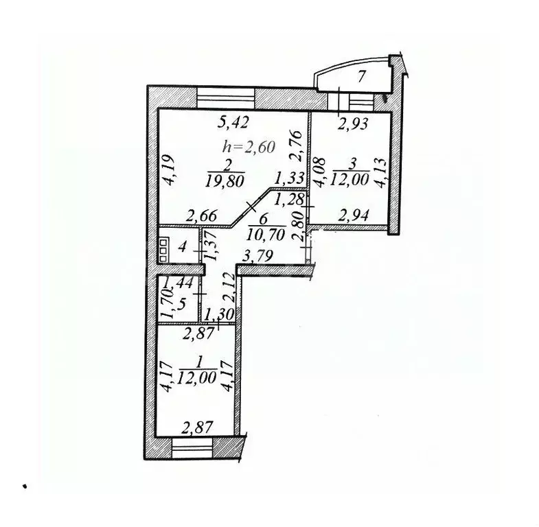 2-к кв. Чувашия, Чебоксары ул. Гоголя, 3 (60.9 м) - Фото 1