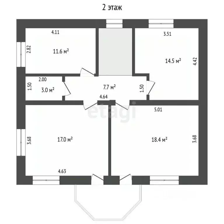 Дом в Калужская область, Калуга городской округ, д. Желыбино ул. ... - Фото 2