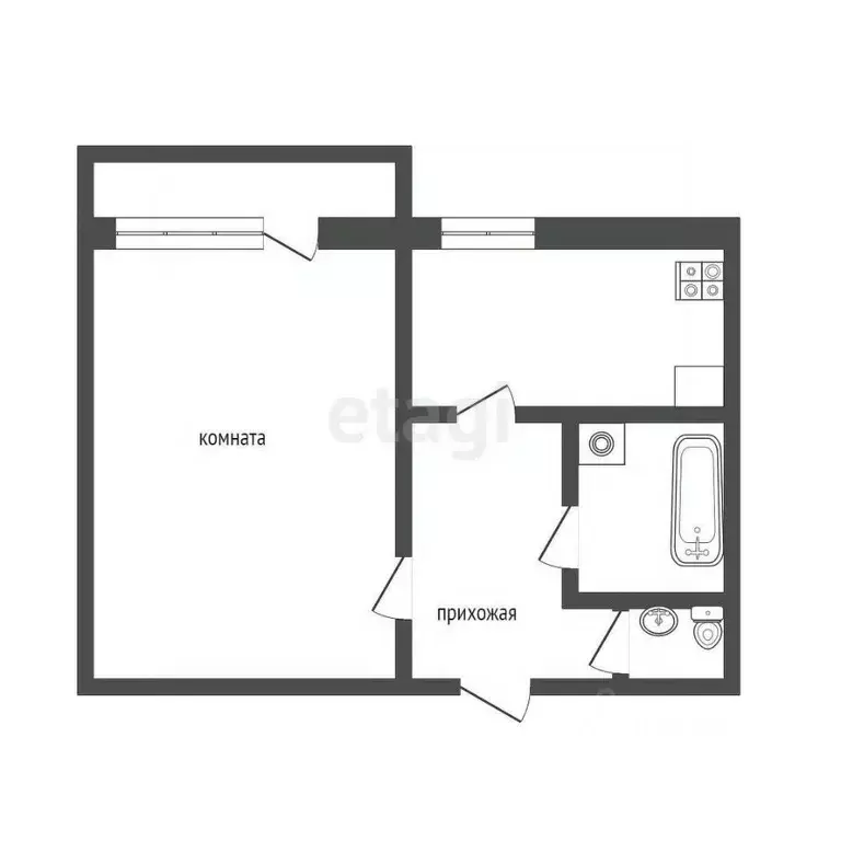 1-к кв. Смоленская область, Смоленск ул. Маршала Еременко, 28 (40.0 м) - Фото 1