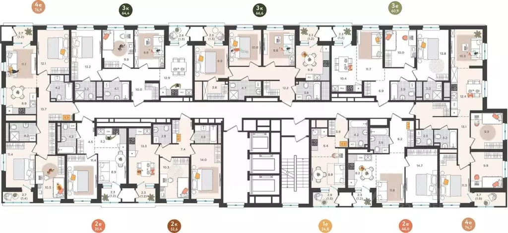 2-к кв. Пермский край, Пермь ул. Куфонина, 1 (35.4 м) - Фото 2