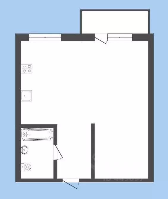1-к кв. Смоленская область, Смоленск ул. Кирова, 49 (30.0 м) - Фото 2
