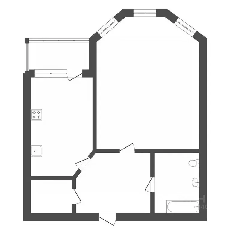 1-к кв. Тюменская область, Тюмень ул. Циолковского, 7к2 (53.3 м) - Фото 2