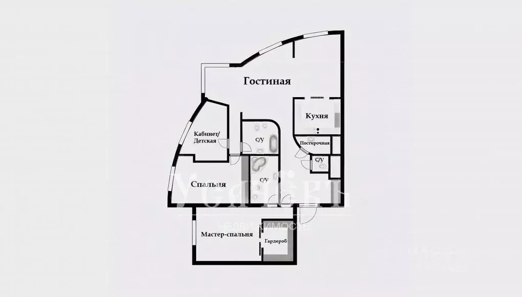 4-к кв. Москва Мосфильмовская ул., 70к2 (180.0 м) - Фото 2