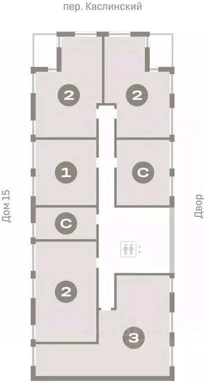 2-к кв. Свердловская область, Екатеринбург ул. Гастелло, 19А (61.63 м) - Фото 1