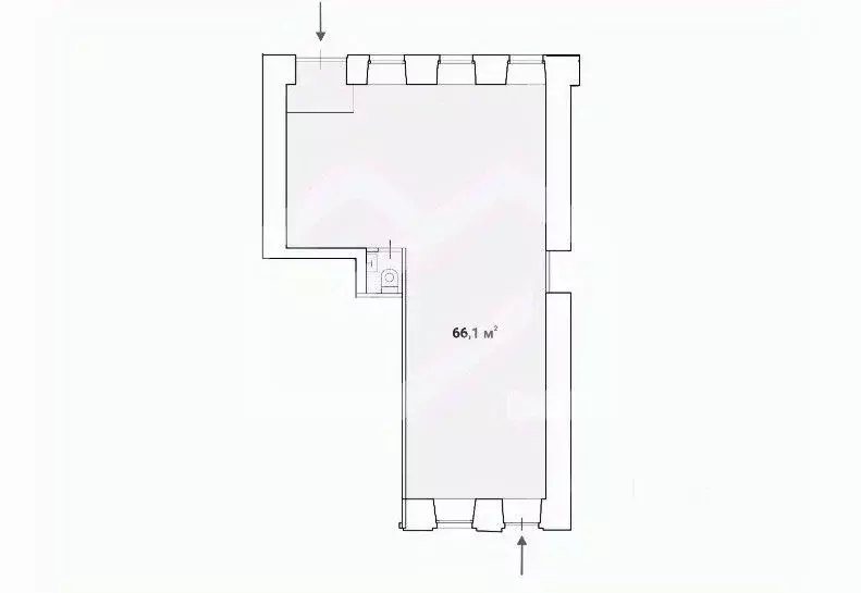 Помещение свободного назначения в Москва Богословский пер., 16/6С1 (66 ... - Фото 2