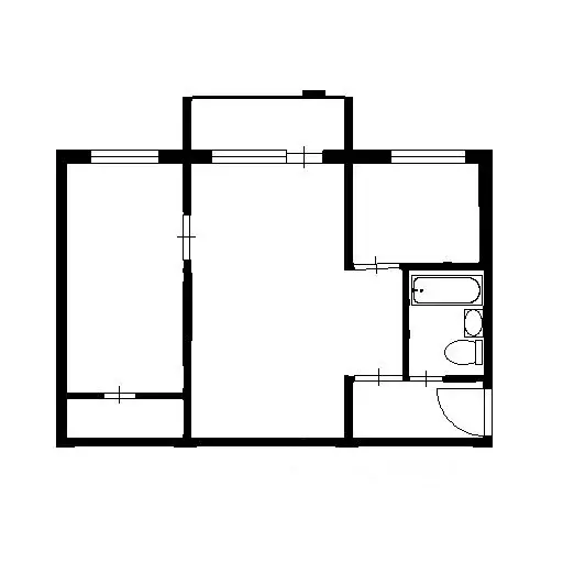 2-к кв. Челябинская область, Челябинск Набережная ул., 18 (45.0 м) - Фото 2