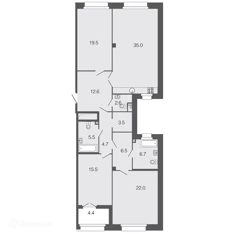 Продаётся 3-к квартира, 134.1 м - Фото 0