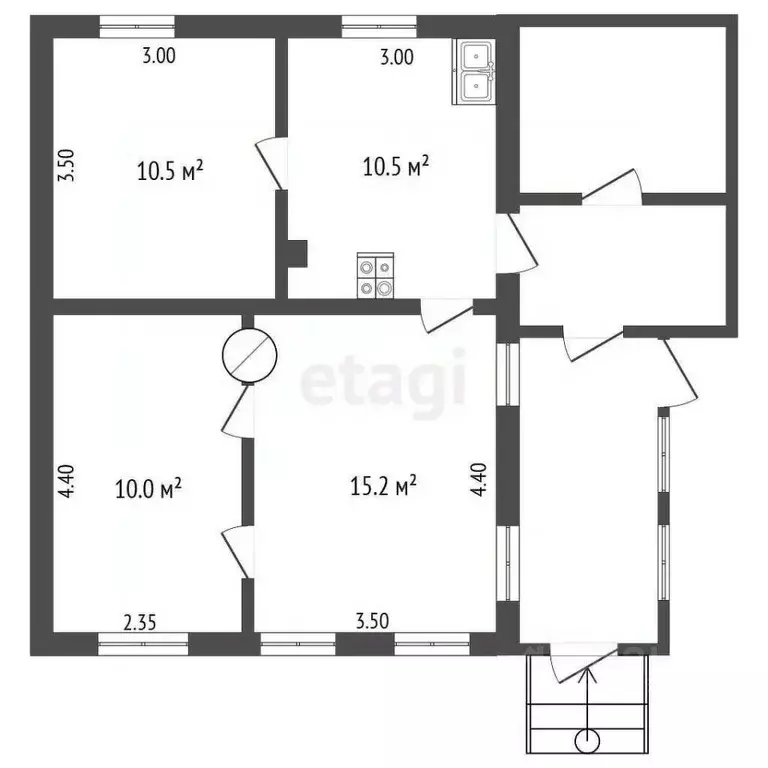 Дом в Мордовия, Саранск ул. Верещагина, 29 (46 м) - Фото 0