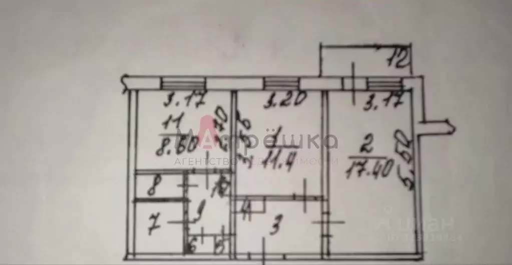 2-к кв. Белгородская область, Белгород 10-й мкр, ул. 60 лет Октября, 2 ... - Фото 1