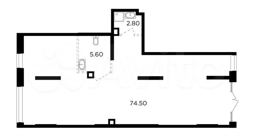 продам помещение свободного назначения, 82.9 м - Фото 0